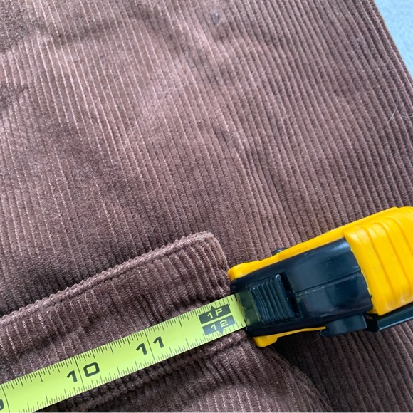 3/30$🤍 ZARA | Brown corduroy straight leg/ flare jeans - Picture 6 of 7